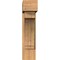 Ekena Millwork Imperial Block Smooth Bracket w/ Offset Brace, Western Red Cedar, 7 1/2"W x 24"D x 32"H BKT0806X24X32IMP05SWR - alternate 3